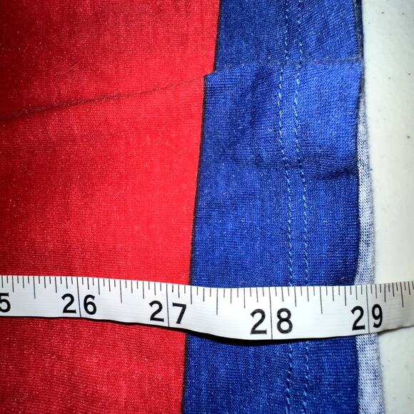 Disney Parks Womens Size XL Pinocchio Figaro Cleo Graphic Red Blue Stripe Shirt - Picture 6 of 6